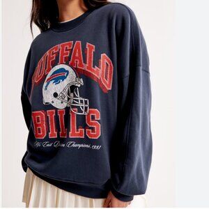 Buffalo Bills Graphic Oversized Sunday Crew Abercrombie & Fitch